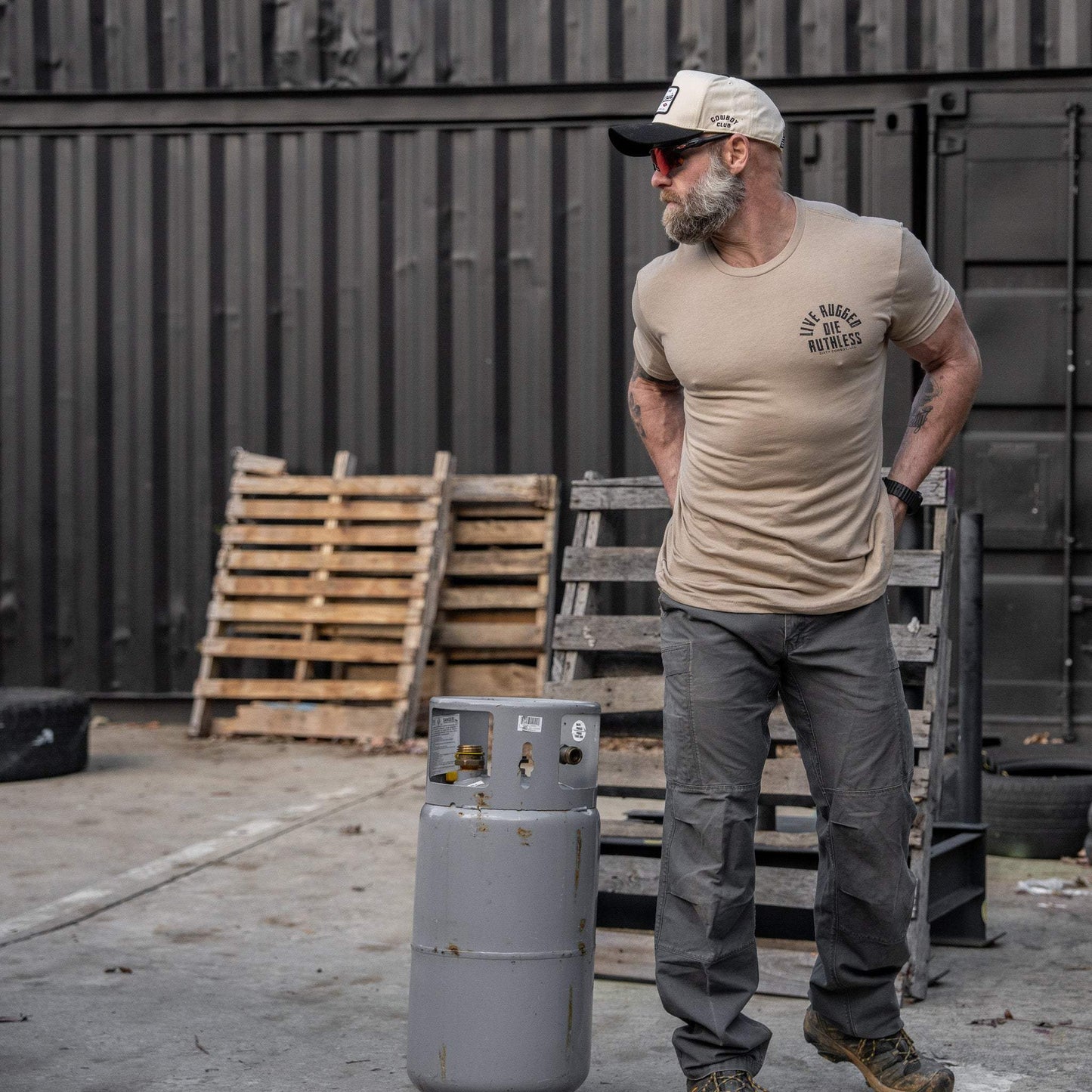 Live Rugged Die Ruthless Men's T-Shirt - DIRTY COWBOY USA - Flyclothing LLC