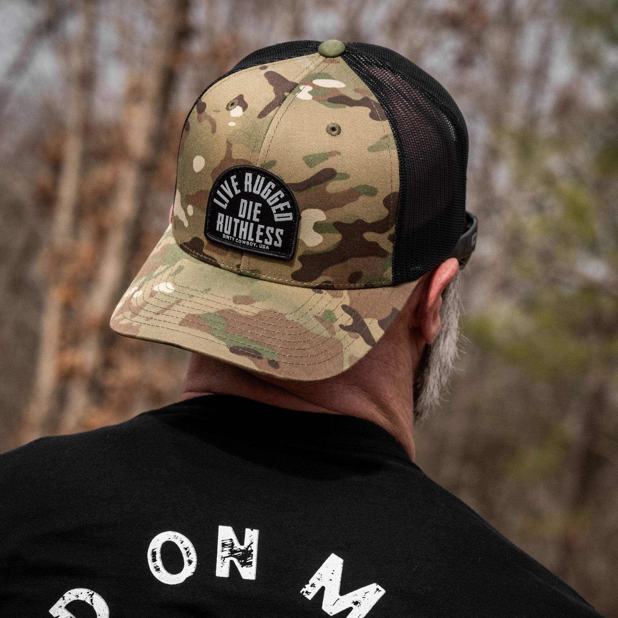 Live Rugged. Die Ruthless Patch Snapback Hat - DIRTY COWBOY USA - Flyclothing LLC