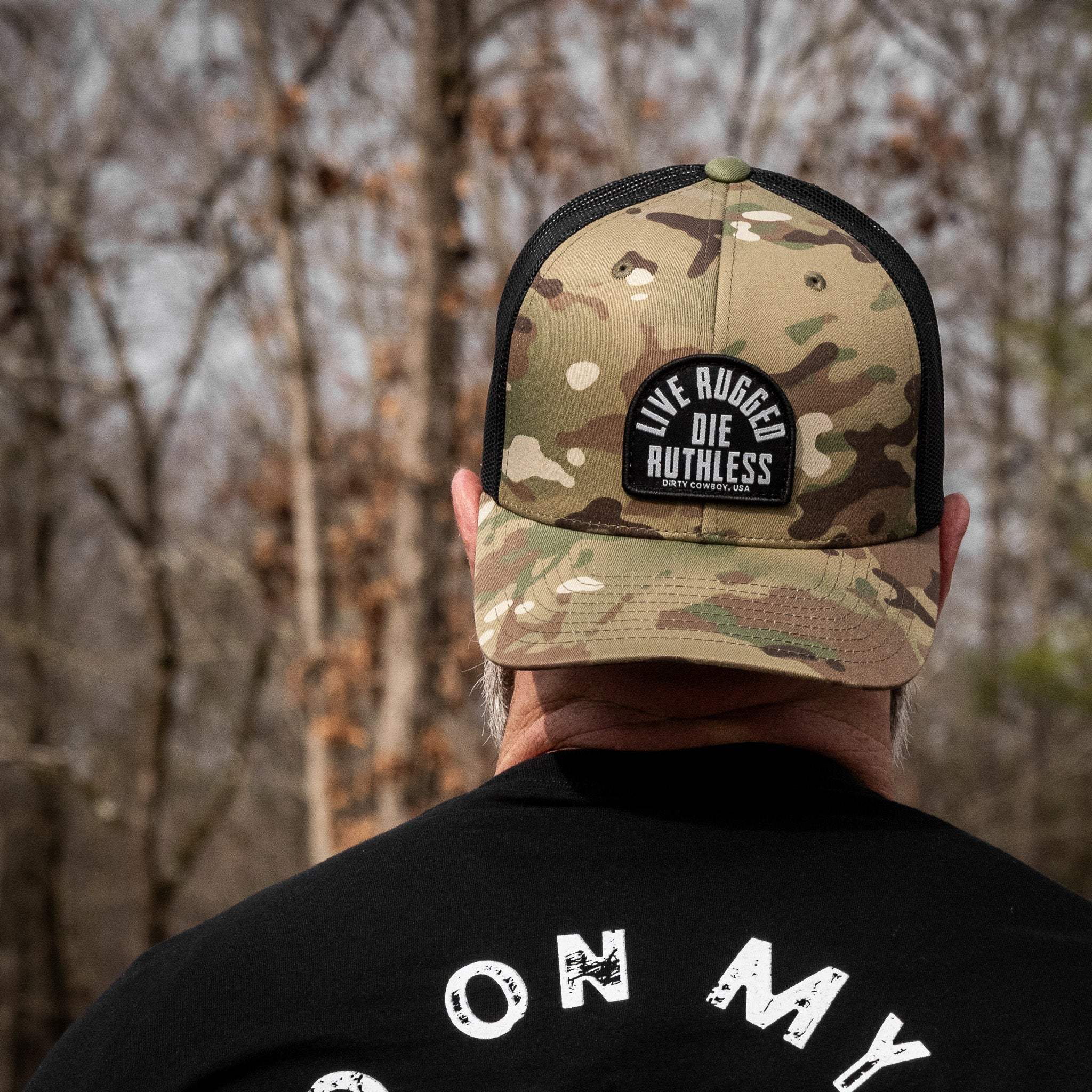 Live Rugged. Die Ruthless Patch Snapback Hat - DIRTY COWBOY USA - Flyclothing LLC