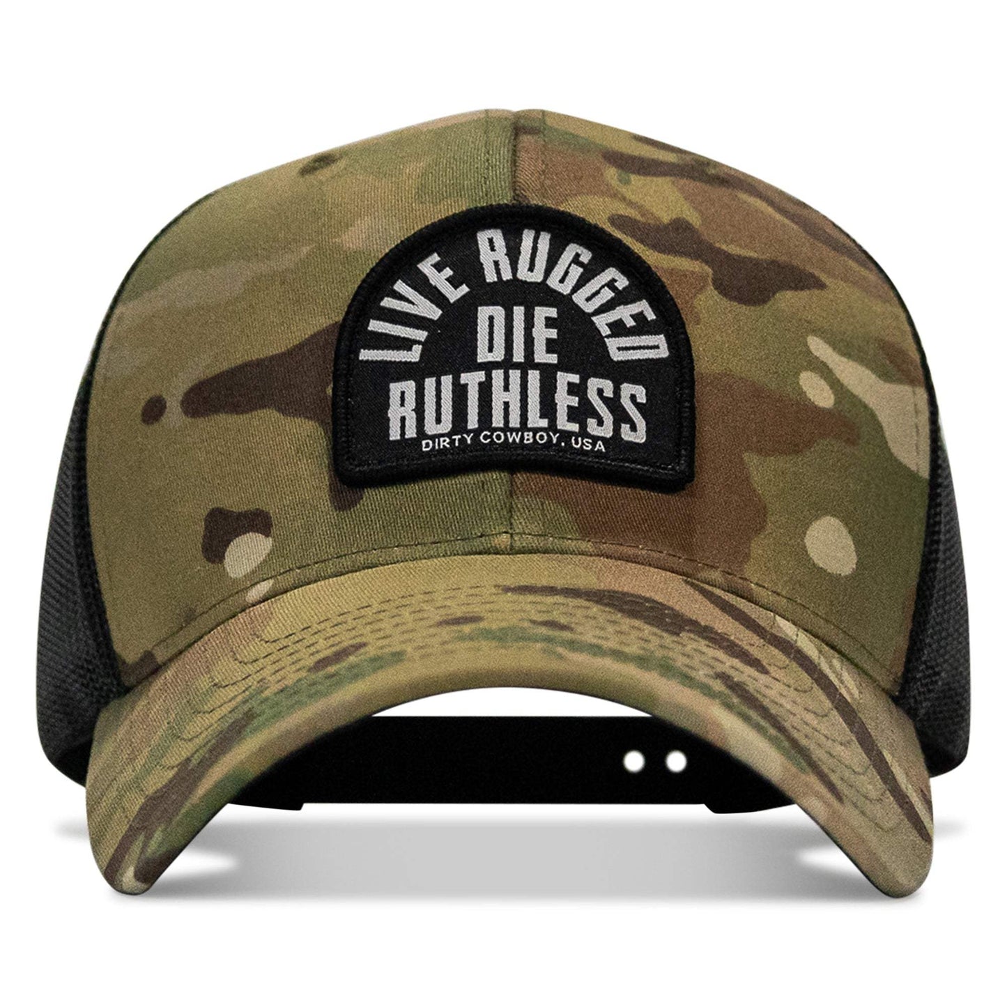 Live Rugged. Die Ruthless Patch Snapback Hat - DIRTY COWBOY USA - Flyclothing LLC