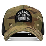 Live Rugged. Die Ruthless Patch Snapback Hat - DIRTY COWBOY USA - Flyclothing LLC