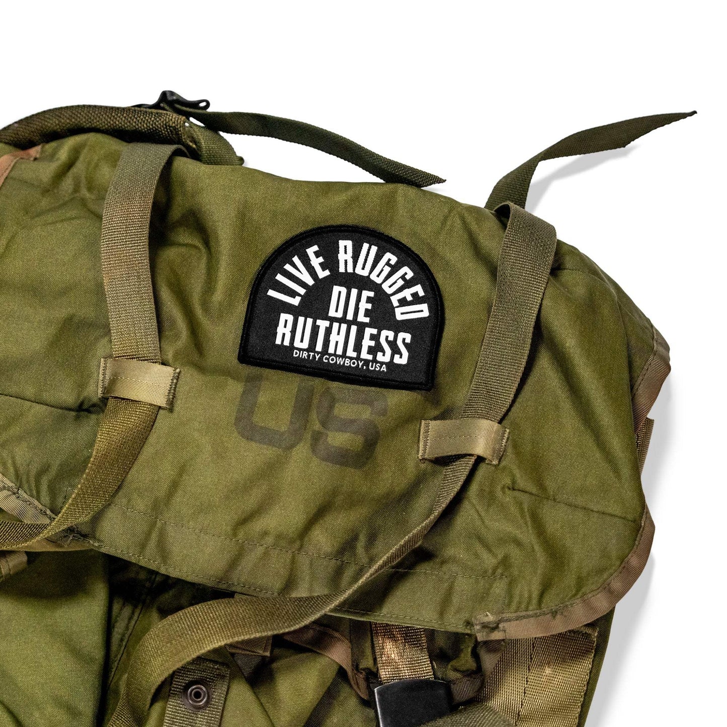 Live Rugged. Die Ruthless Velcro Patch - DIRTY COWBOY USA - Flyclothing LLC