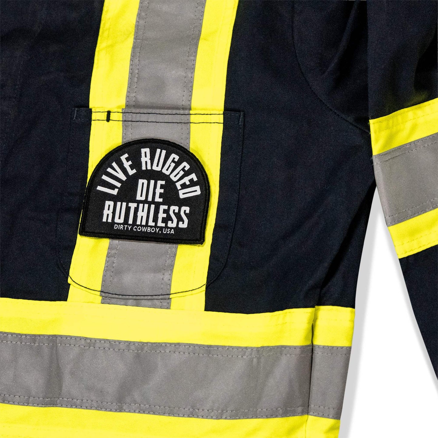 Live Rugged. Die Ruthless Velcro Patch - DIRTY COWBOY USA - Flyclothing LLC