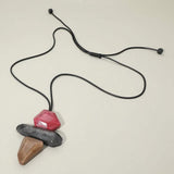 Geometric Stackable Resin Pendant Adjustable Long Necklace - Madeline Love - Flyclothing LLC