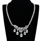 LO2334 - Rhodium Brass Jewelry Sets with AAA Grade CZ in Clear - Alamode - Flyclothing LLC