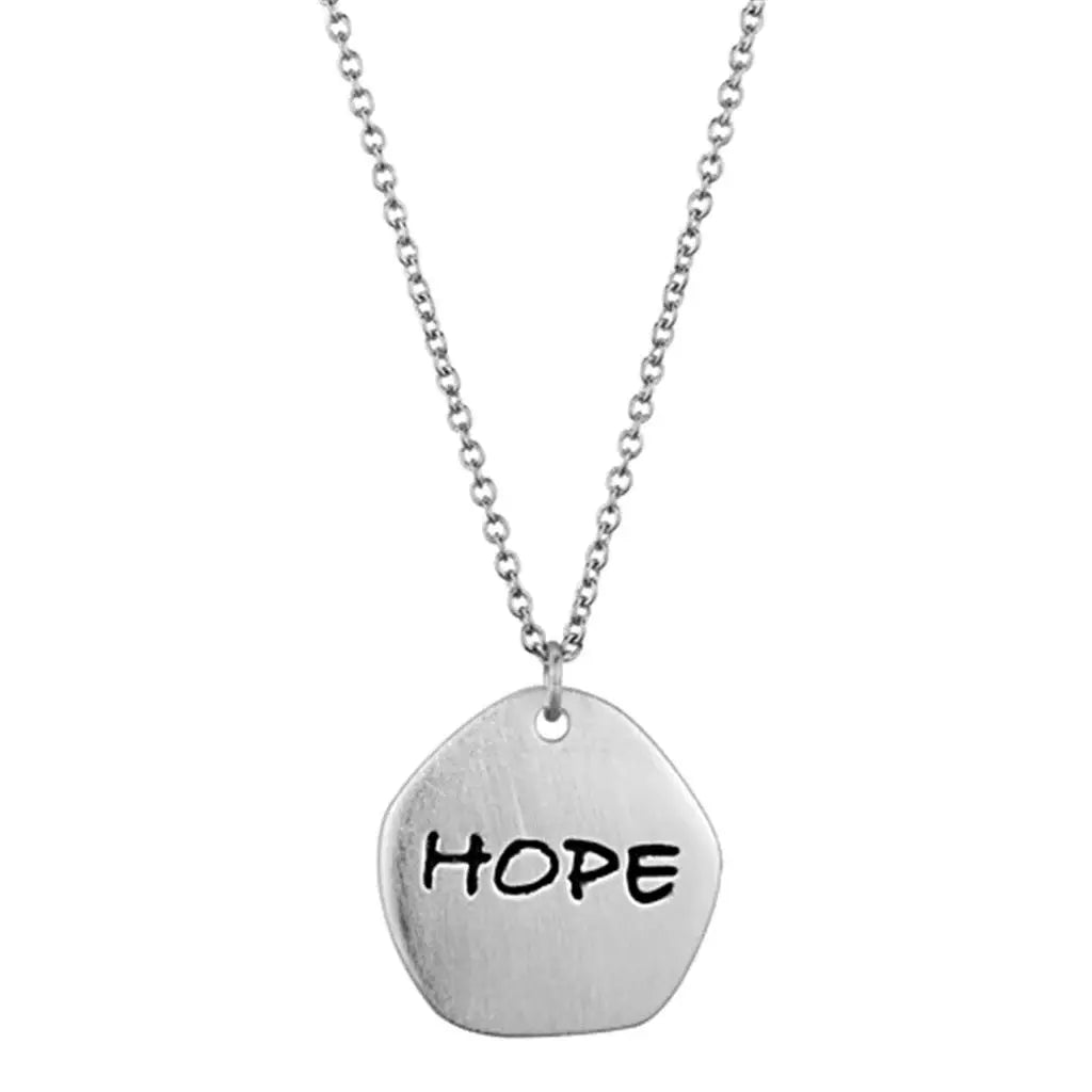 LO3480 - Rhodium+Brushed Brass Chain Pendant with Top Grade Crystal in Clear - Alamode - Flyclothing LLC