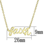 LO3485 - Gold Brass Chain Pendant with No Stone - Alamode