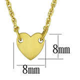 LO3843 - Gold & Brush Brass Chain Pendant with No Stone - Alamode - Flyclothing LLC