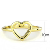 LO3985 - Flash Gold Brass Ring with No Stone - Alamode - Flyclothing LLC