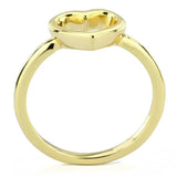 LO3985 - Flash Gold Brass Ring with No Stone - Alamode - Flyclothing LLC