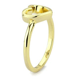 LO3985 - Flash Gold Brass Ring with No Stone - Alamode - Flyclothing LLC
