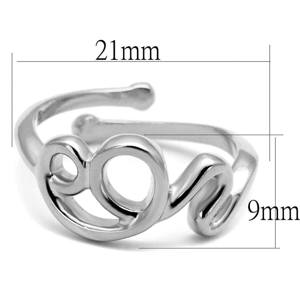 LO4001 - Rhodium Brass Ring with No Stone - Alamode - Flyclothing LLC