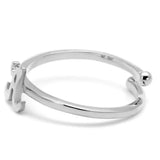 LO4005 - Rhodium Brass Ring with No Stone - Alamode - Flyclothing LLC
