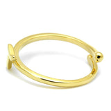 LO4018 - Flash Gold Brass Ring with No Stone - Alamode