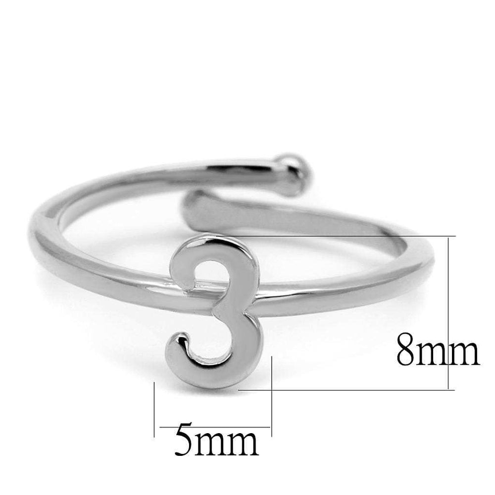 LO4021 - Rhodium Brass Ring with No Stone - Alamode - Flyclothing LLC