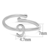 LO4037 - Rhodium Brass Ring with No Stone