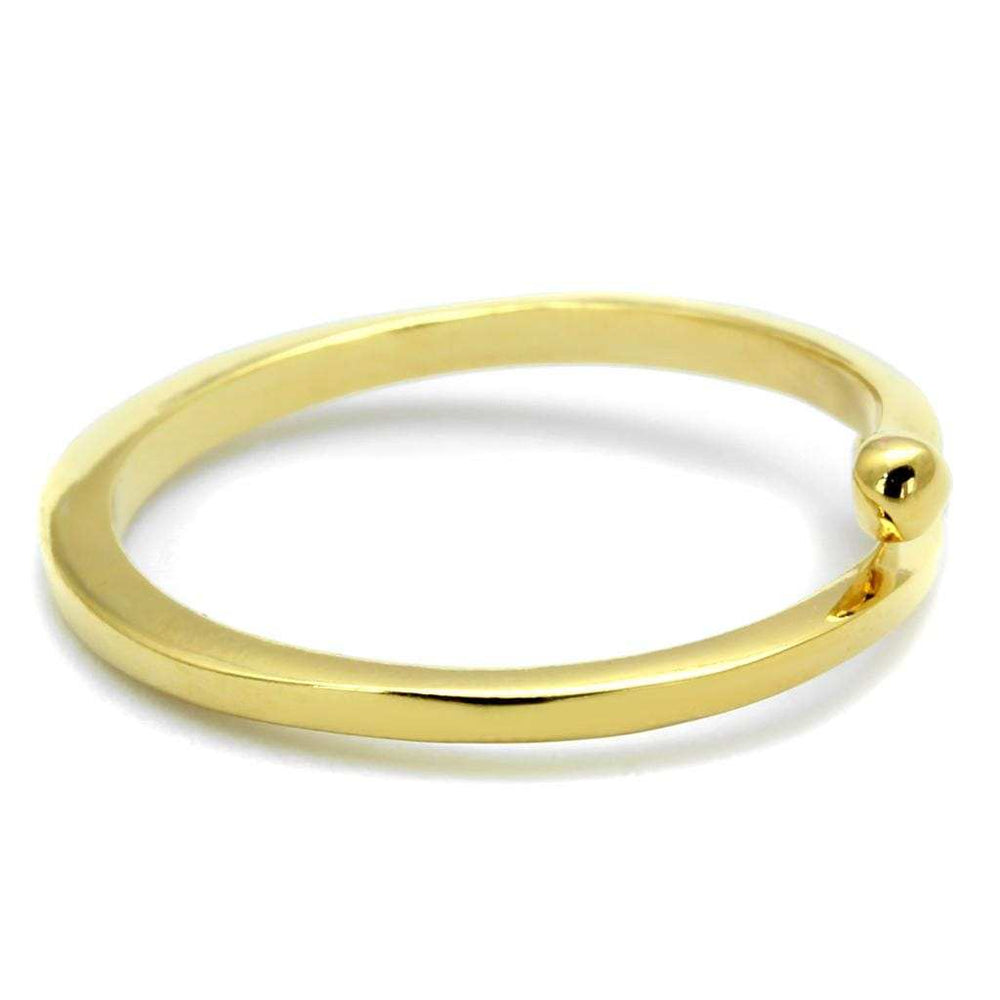 LO4040 - Flash Gold Brass Ring with No Stone - Alamode - Flyclothing LLC