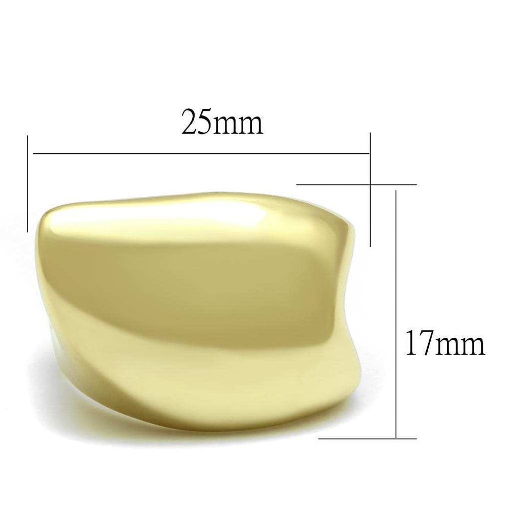 LO4105 - Gold Brass Ring with No Stone - Alamode - Flyclothing LLC