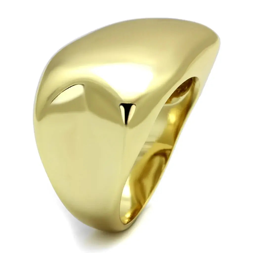 LO4105 - Gold Brass Ring with No Stone - Alamode - Flyclothing LLC