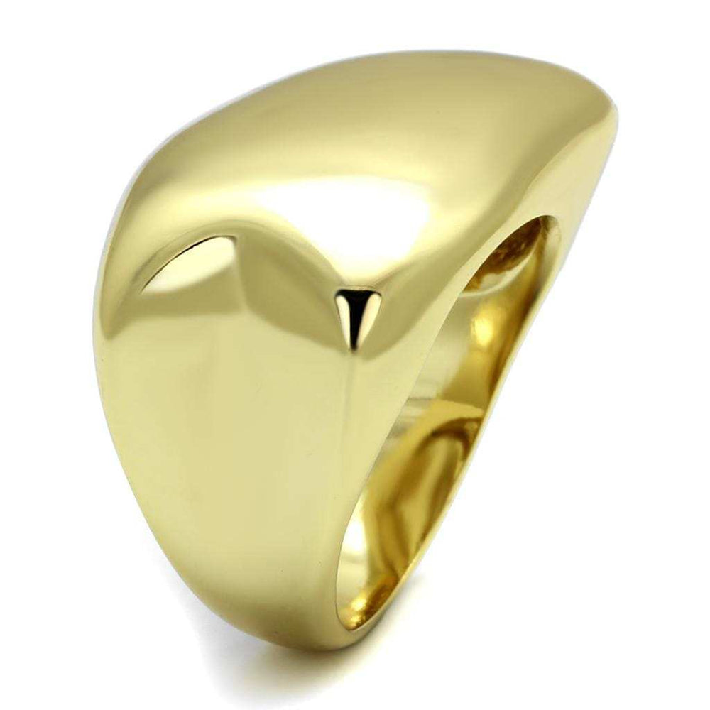 LO4105 - Gold Brass Ring with No Stone - Alamode - Flyclothing LLC