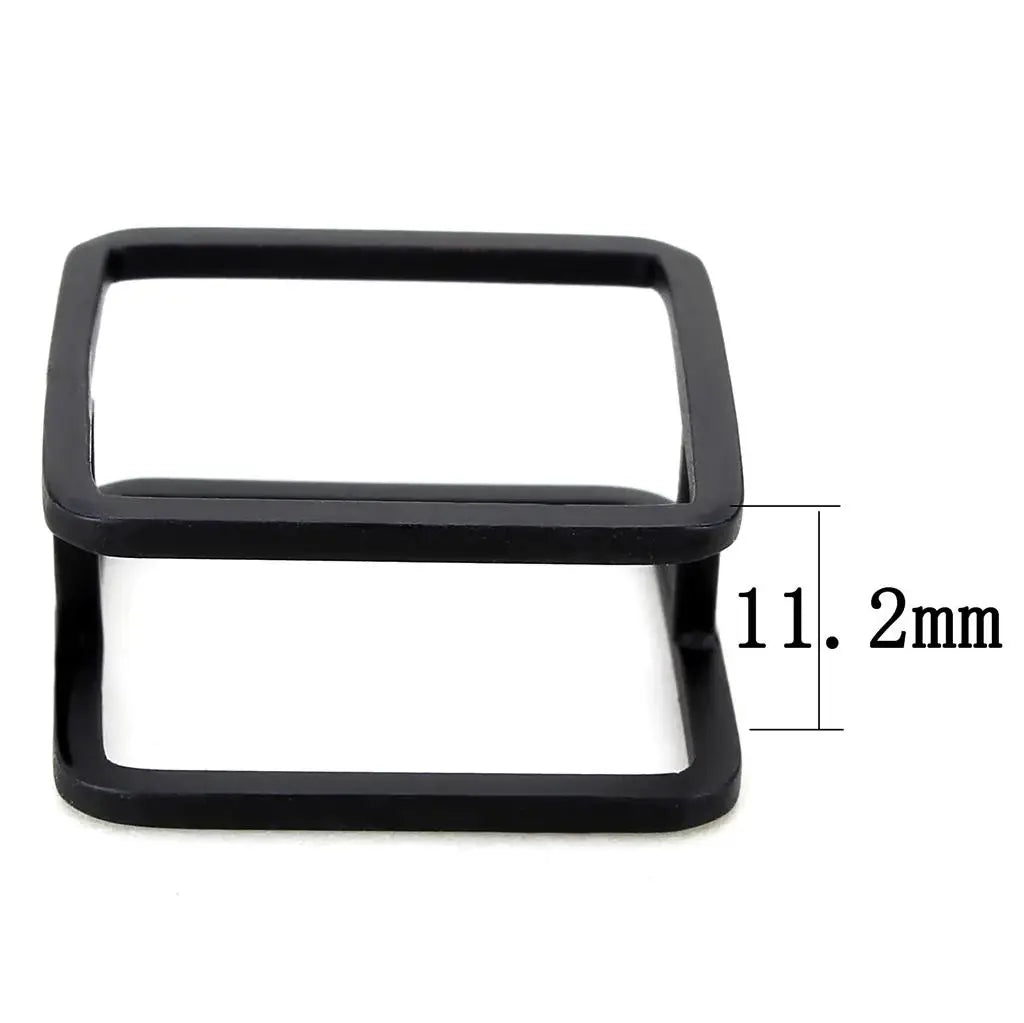 LO4237 - Ruthenium Brass Ring with No Stone - Alamode - Flyclothing LLC