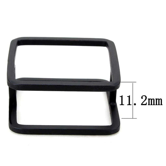 LO4237 - Ruthenium Brass Ring with No Stone - Alamode - Flyclothing LLC