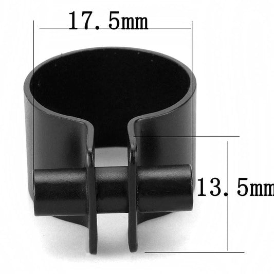 LO4240 - Ruthenium Brass Ring with No Stone - Alamode - Flyclothing LLC