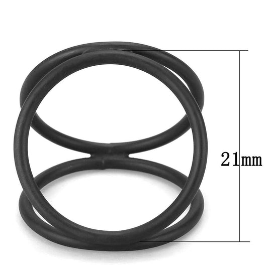 LO4248 - Ruthenium Brass Ring with No Stone - Alamode - Flyclothing LLC