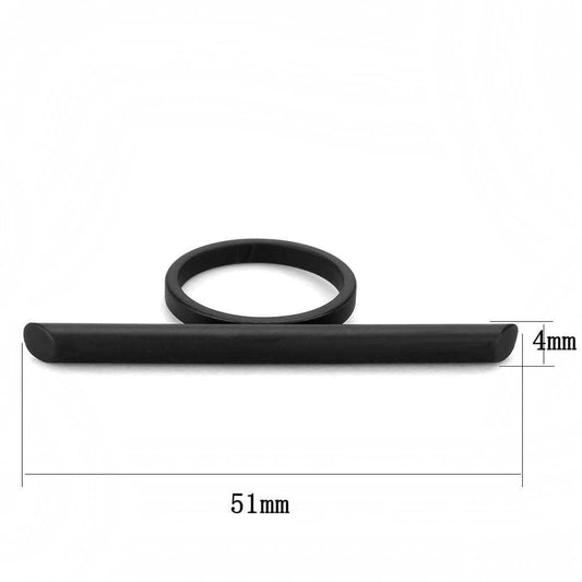 LO4259 - Ruthenium Brass Ring with No Stone - Alamode - Flyclothing LLC