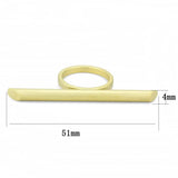 LO4261 - Matte Gold Brass Ring with No Stone - Alamode - Flyclothing LLC