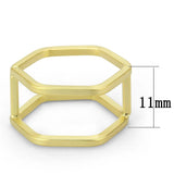 LO4264 - Matte Gold Brass Ring with No Stone - Alamode
