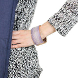 LO4279 - Rose Gold+e-coating Brass Bangle with Top Grade Crystal in Multi Color - Alamode - Flyclothing LLC