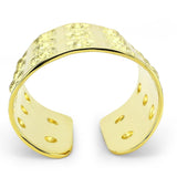 LO4297 - Matte Gold & Gold Brass Bangle with No Stone - Alamode