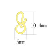 LO4670 - Gold Brass Earrings with No Stone - Alamode