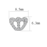 LO4673 - Rhodium Brass Earrings with Top Grade Crystal in Clear - Alamode - Flyclothing LLC