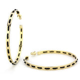 LO4678 - Gold Brass Earrings with No Stone - Alamode