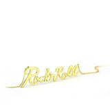 LO4689 - Flash Gold Brass Necklace with No Stone - Alamode - Flyclothing LLC