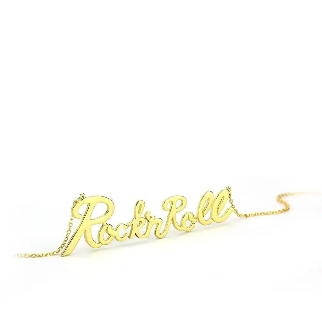 LO4689 - Flash Gold Brass Necklace with No Stone - Alamode - Flyclothing LLC