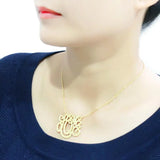 LO4690 - Rhodium Brass Necklace with No Stone - Alamode - Flyclothing LLC