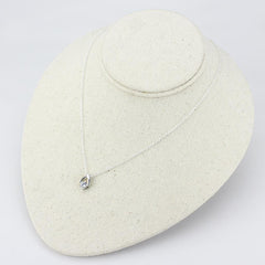 LO4692 - Silver+ e-coating Brass Chain Pendant with AAA Grade CZ  in Clear
