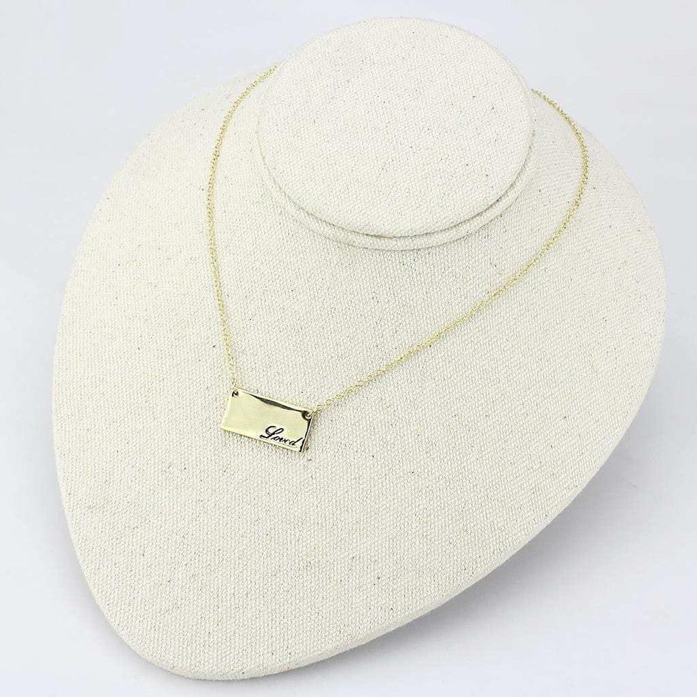 LO4699 - Flash Gold Brass Necklace with Top Grade Crystal in Clear - Alamode - Flyclothing LLC