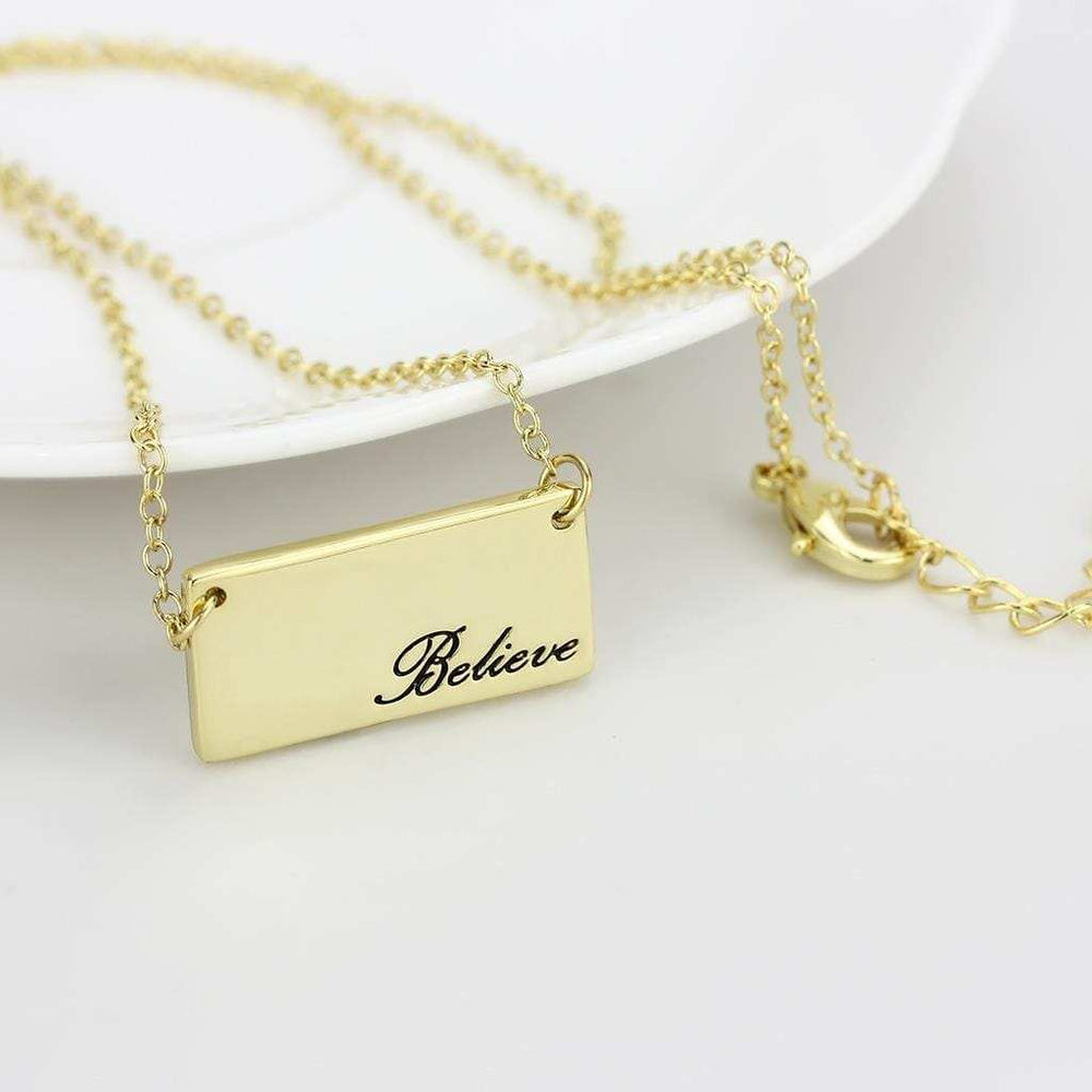 LO4700 - Flash Gold Brass Necklace with Top Grade Crystal in Clear - Alamode - Flyclothing LLC