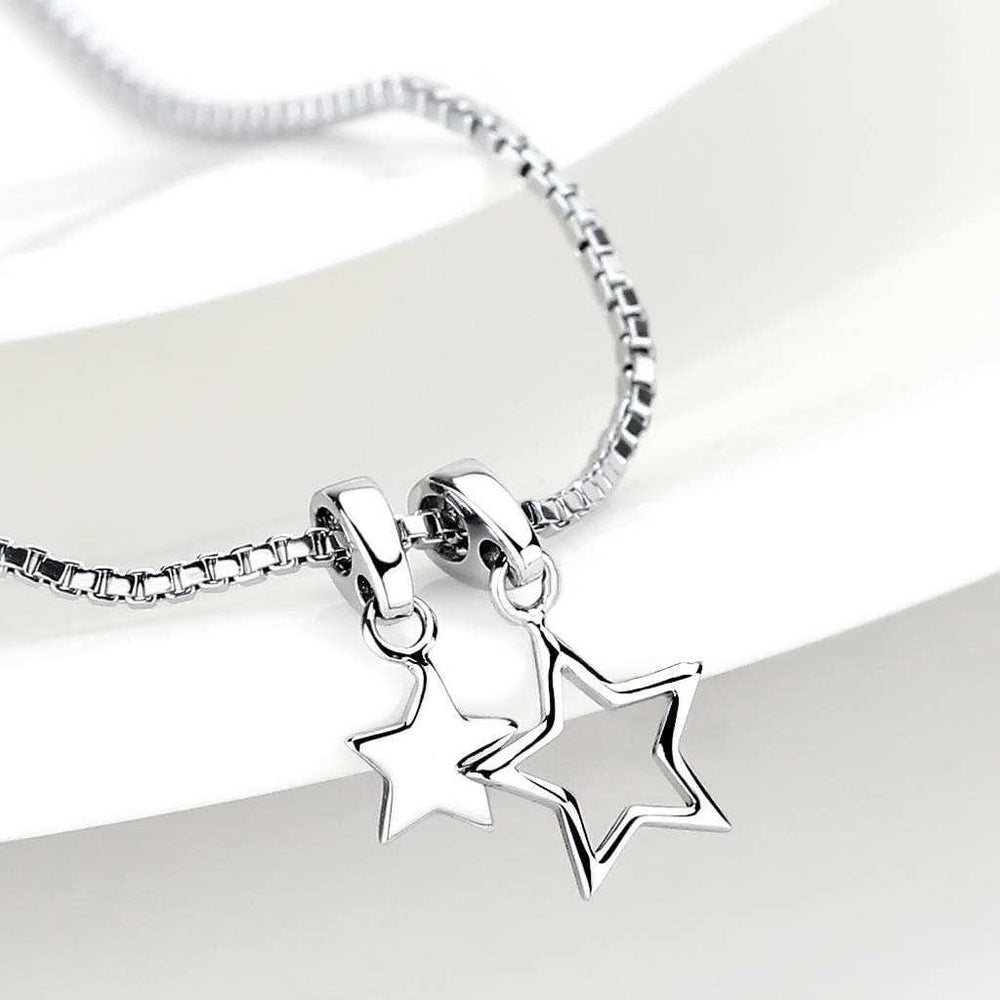 LO4701 - IP rhodium (PVD) Brass Chain Pendant with No Stone - Alamode - Flyclothing LLC