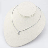 LO4701 - IP rhodium (PVD) Brass Chain Pendant with No Stone - Alamode - Flyclothing LLC