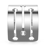 LO479 -  Stainless Steel Bangle with No Stone - Alamode