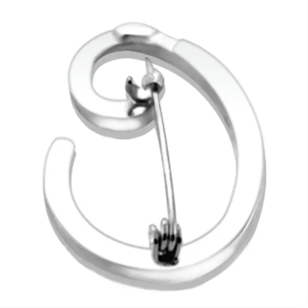 LOA1361 - Rhodium Brass Brooches with Top Grade Crystal in Clear - Alamode - Flyclothing LLC