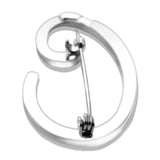 LOA1361 - Rhodium Brass Brooches with Top Grade Crystal  in Clear - Alamode