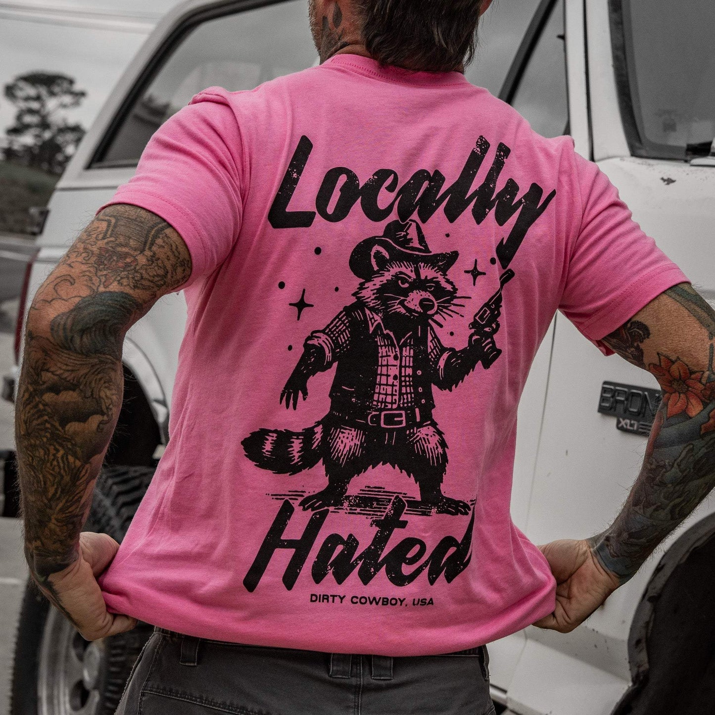 Locally Hated Men's T-Shirt - DIRTY COWBOY USA - Flyclothing LLC