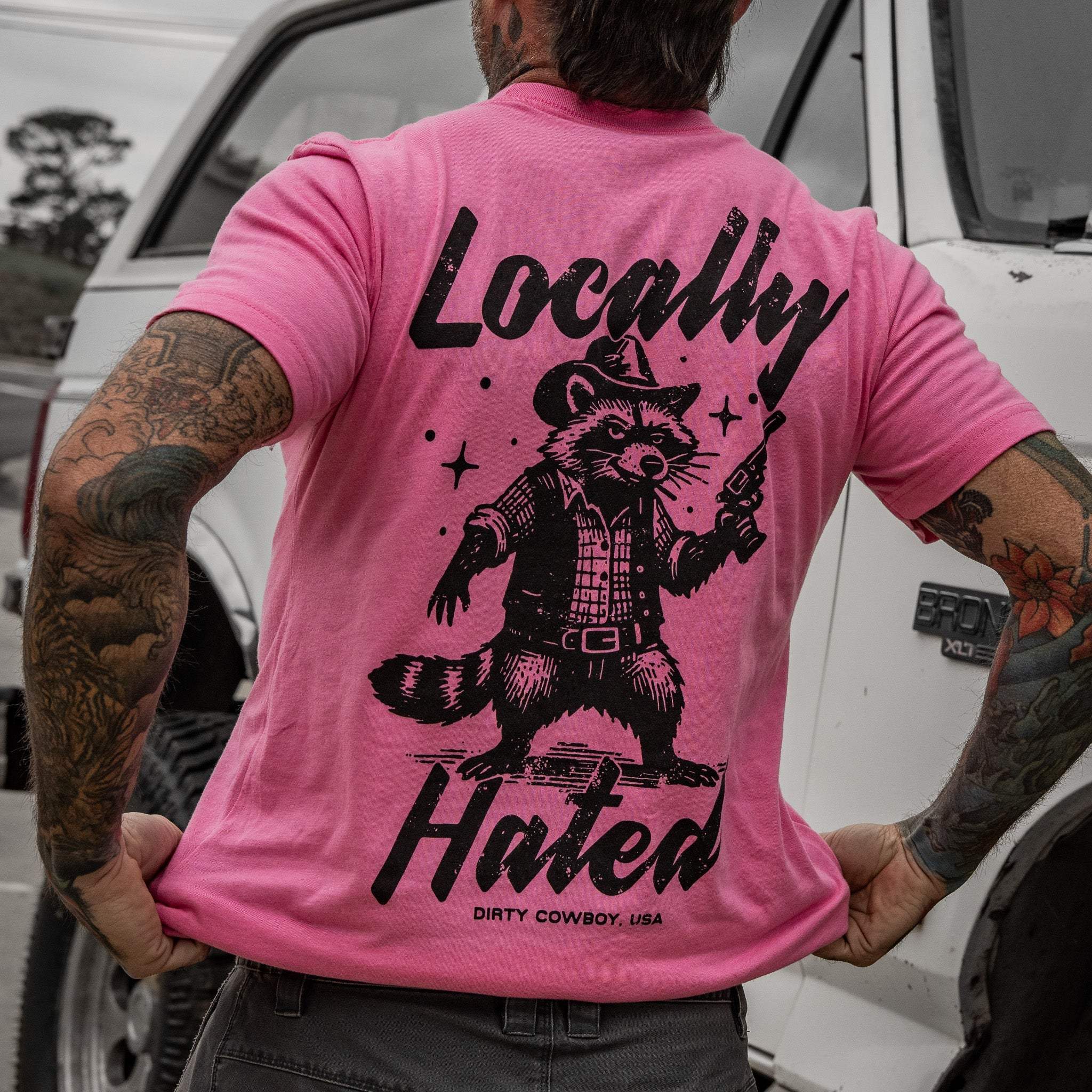 Locally Hated Men's T-Shirt - DIRTY COWBOY USA - Flyclothing LLC