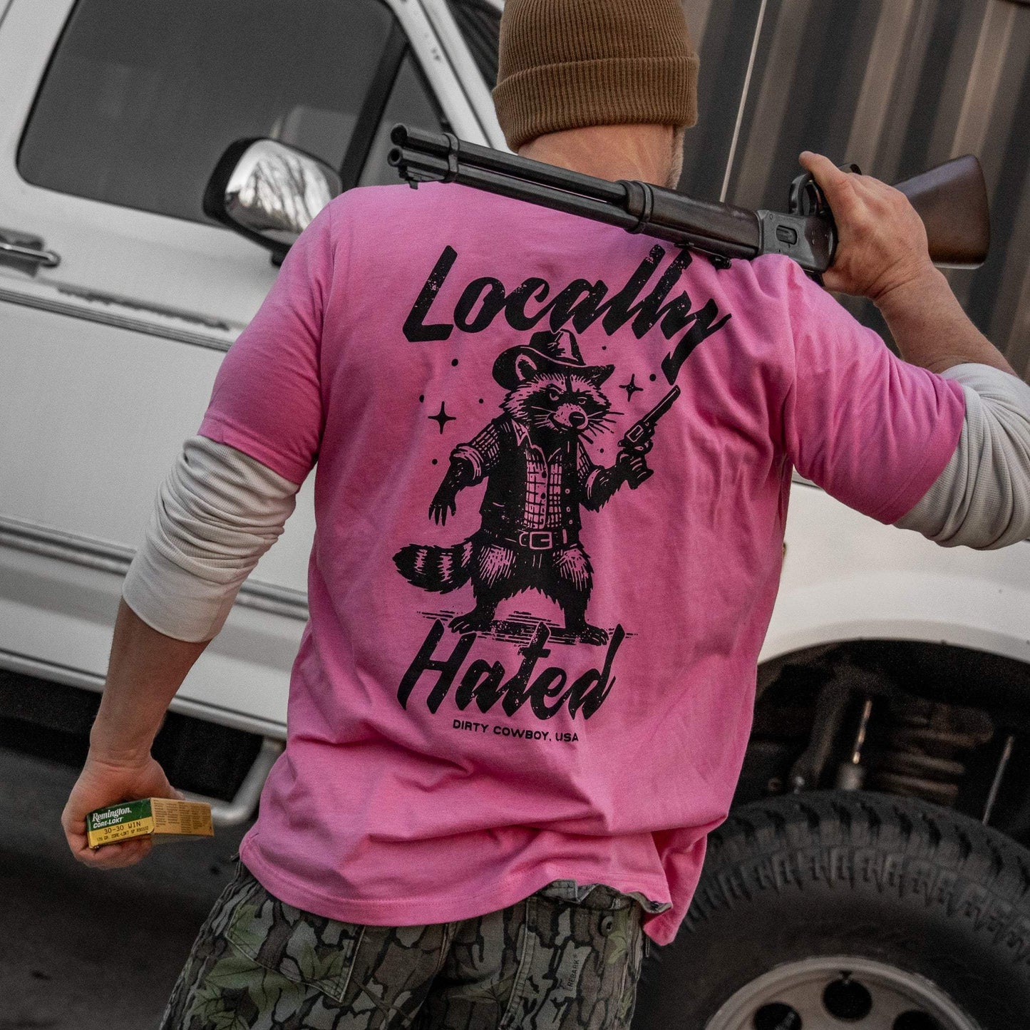 Locally Hated Men's T-Shirt - DIRTY COWBOY USA - Flyclothing LLC
